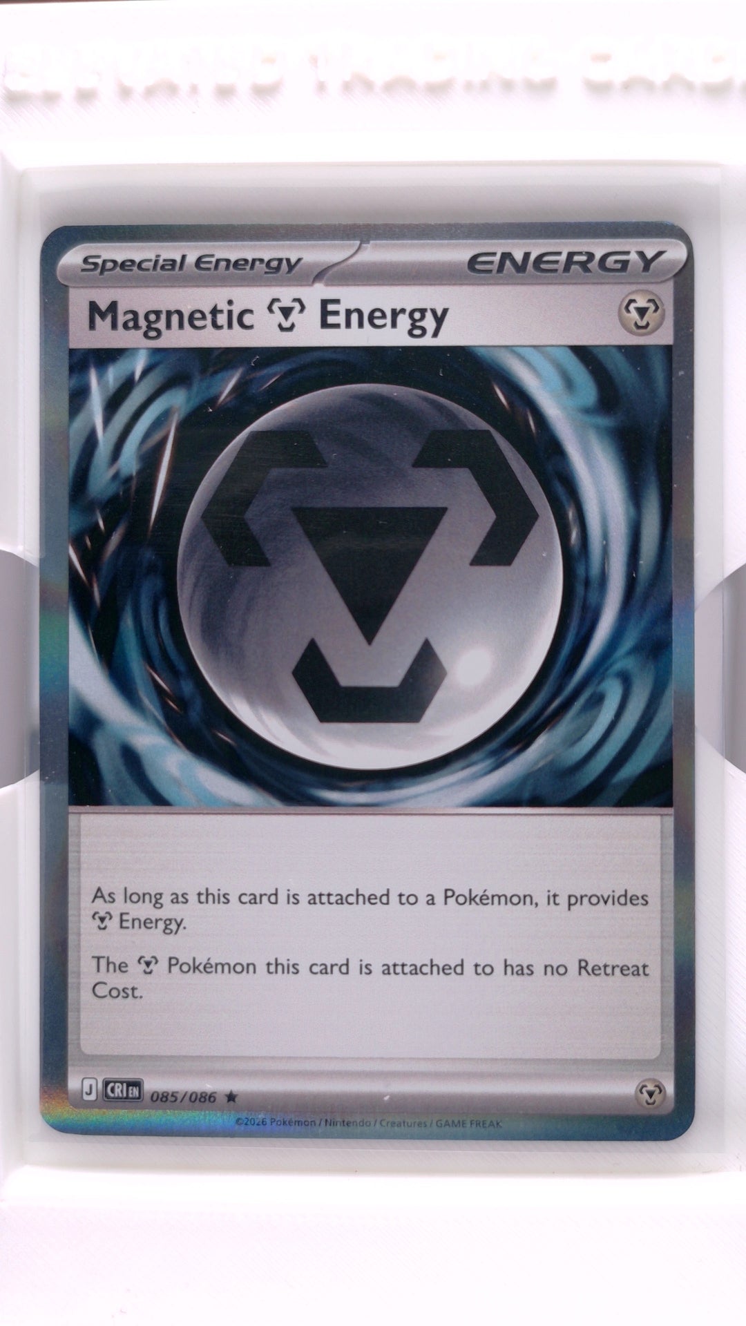 #85 Magnetic Metal Energy Holo Rare - front
