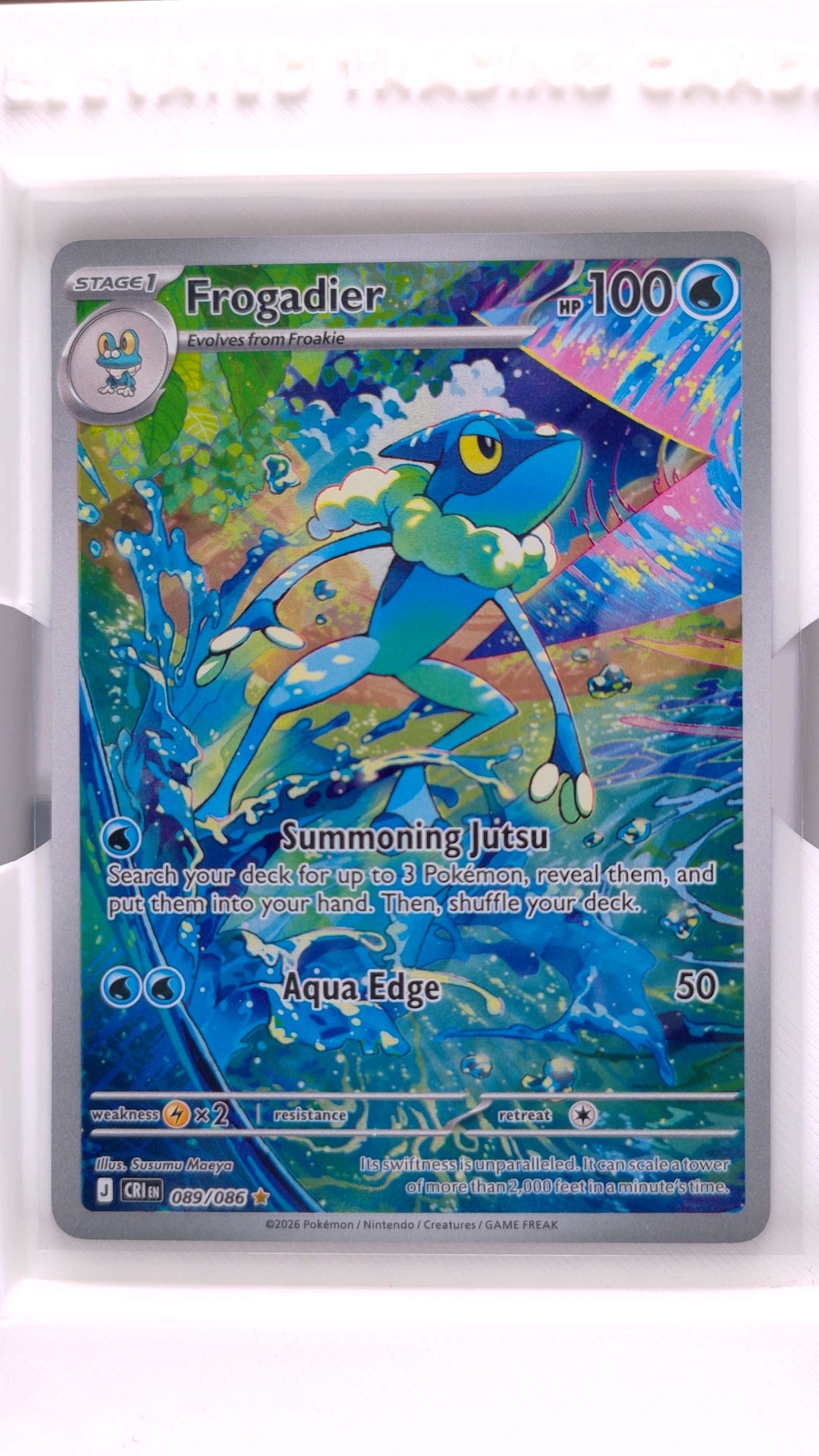#89 Frogadier Illustration Rare - front