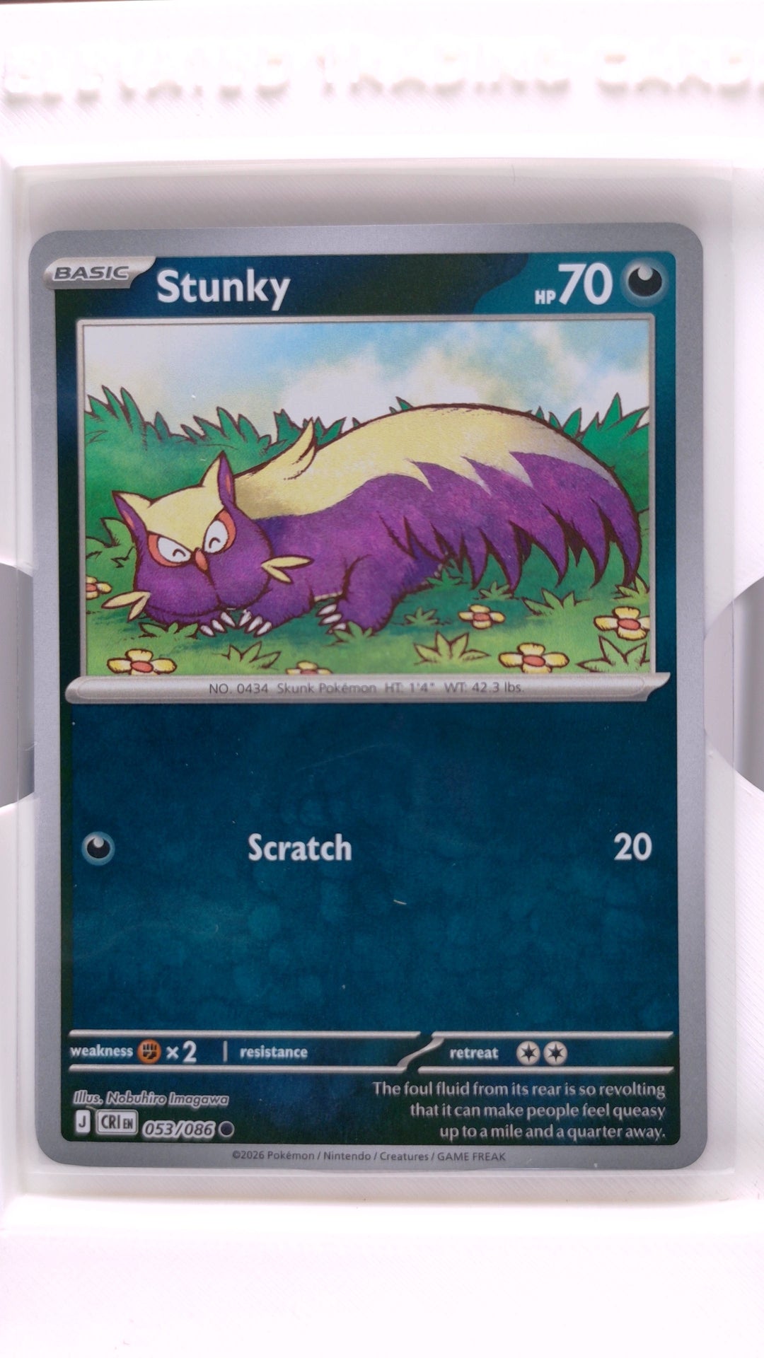 #53 Stunky Reverse Holo Common - front