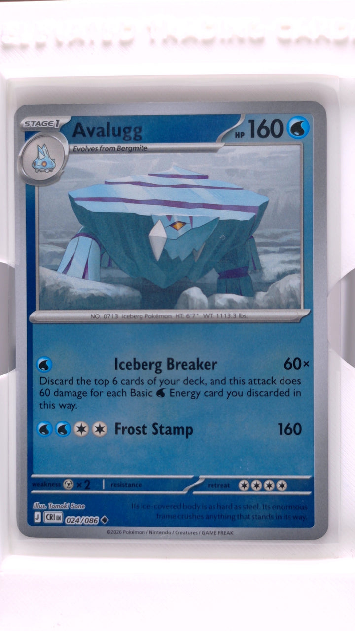 Pokémon: Mega Evolution — Chaos Rising Avalugg #024/086 Uncommon Reverse Holo — Front
