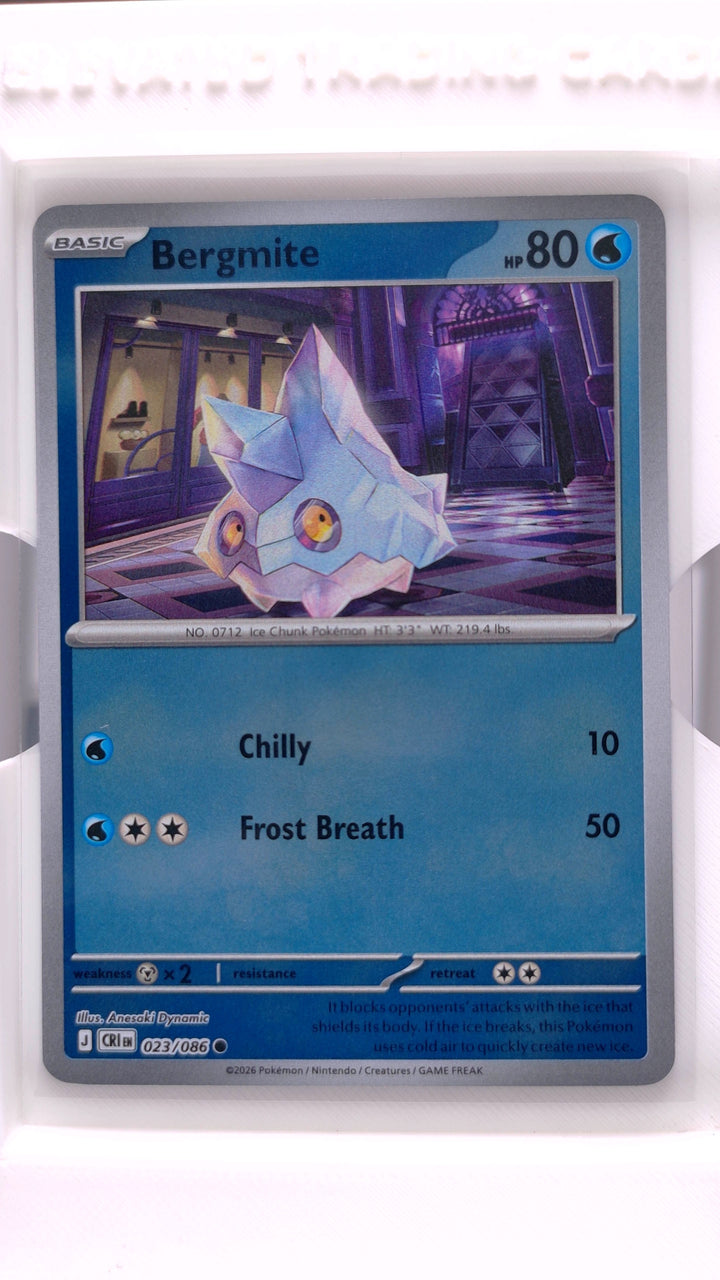 Pokémon: Mega Evolution — Chaos Rising Bergmite #023/086 Common Reverse Holo — Front