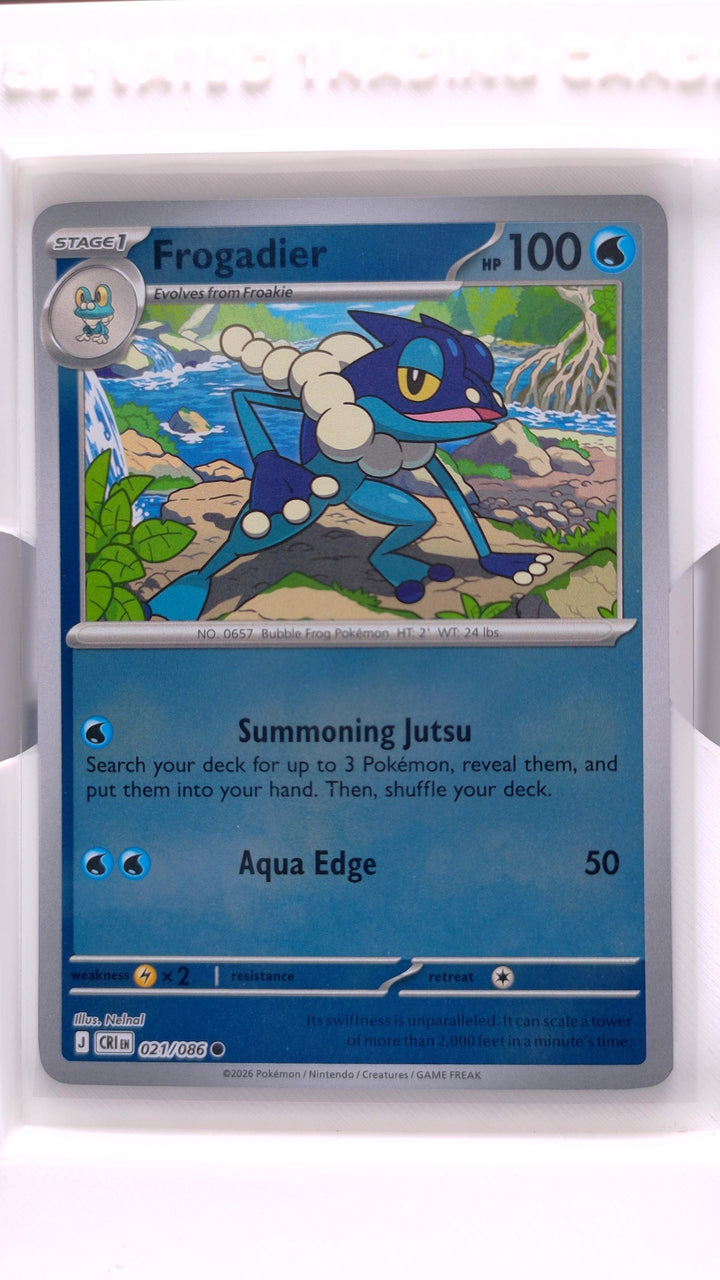 Pokémon: Mega Evolution — Chaos Rising Frogadier #021/086 Common Reverse Holo — Front