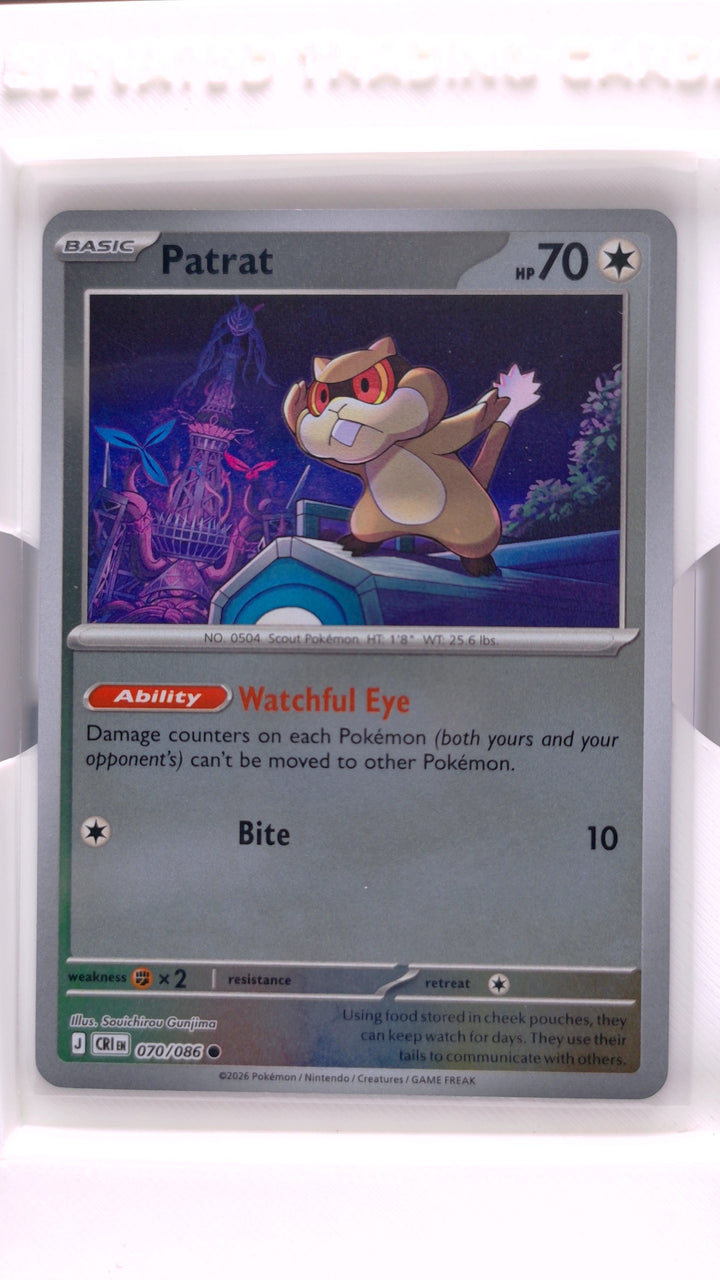 Pokémon: Mega Evolution — Chaos Rising Patrat #070/086 Common Reverse Holo — Front