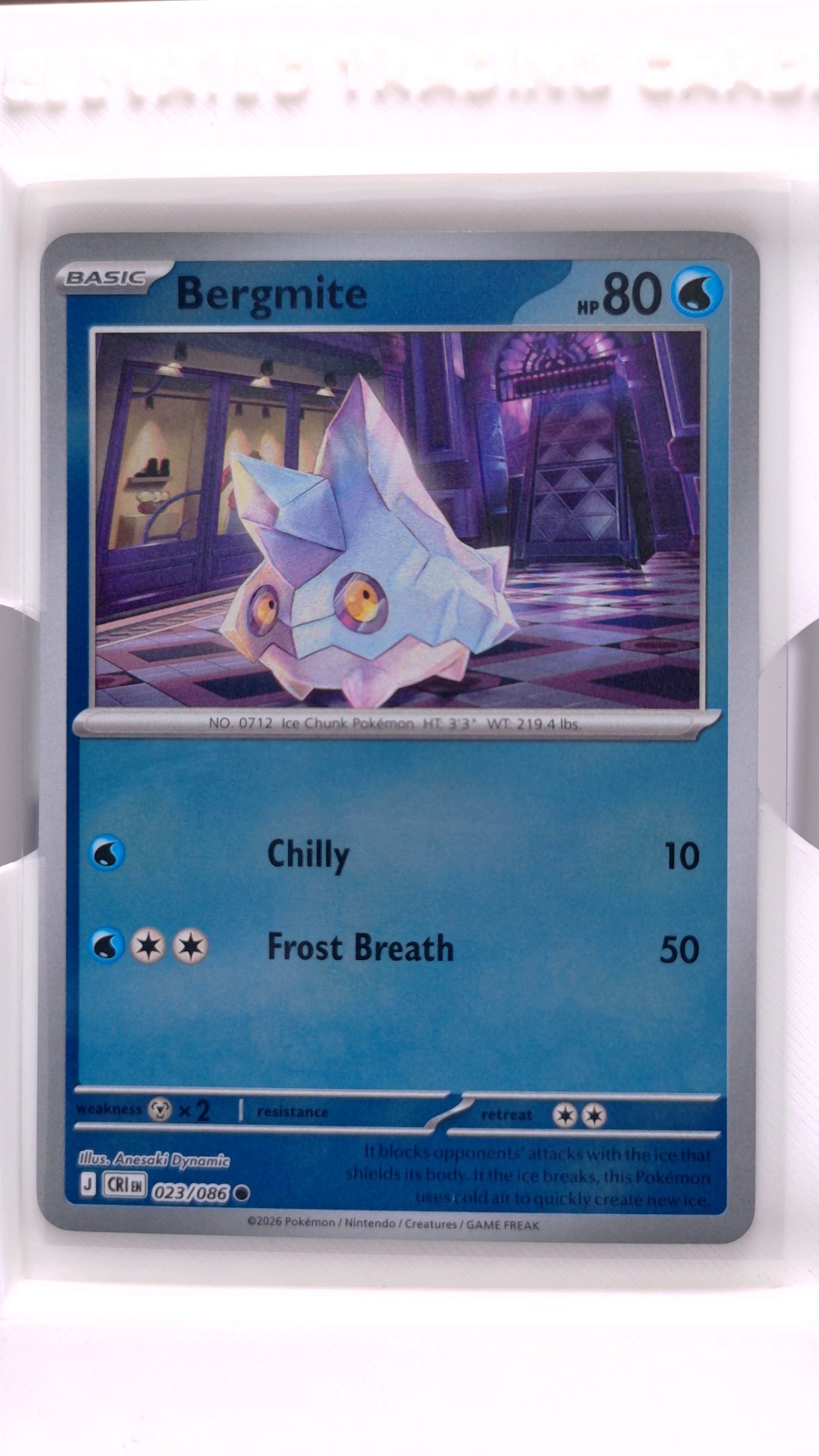 #23 Bergmite Reverse Holo Common - front