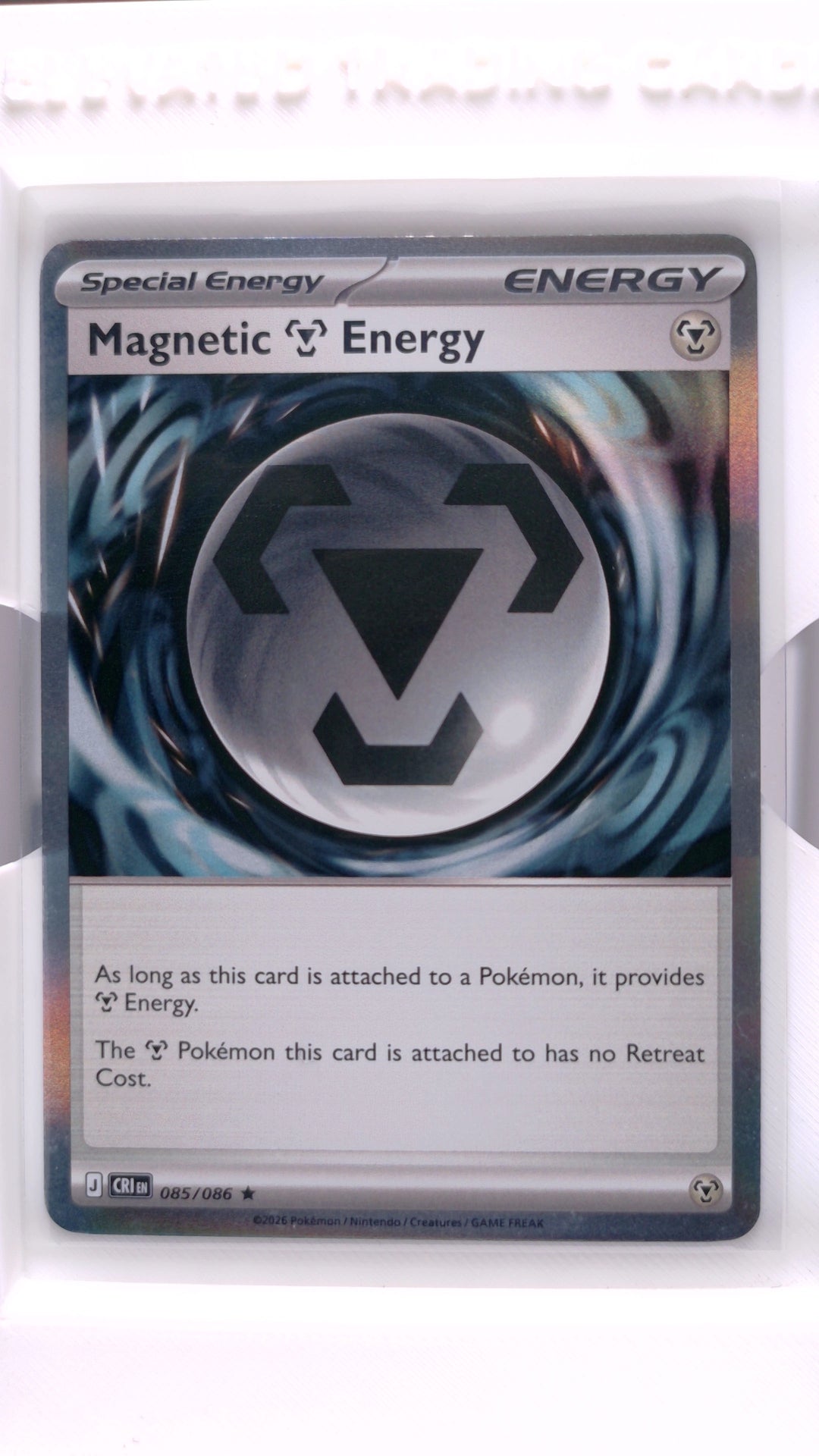 #85 Magnetic Metal Energy Holo Rare - front