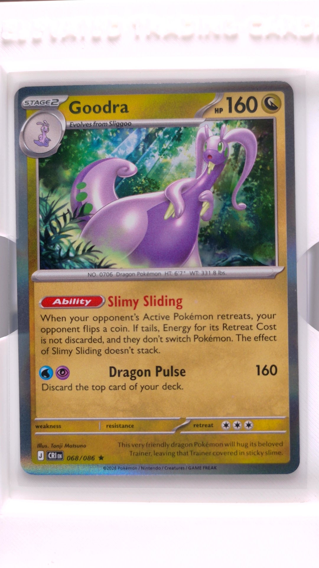 #68 Goodra Holo Rare - front
