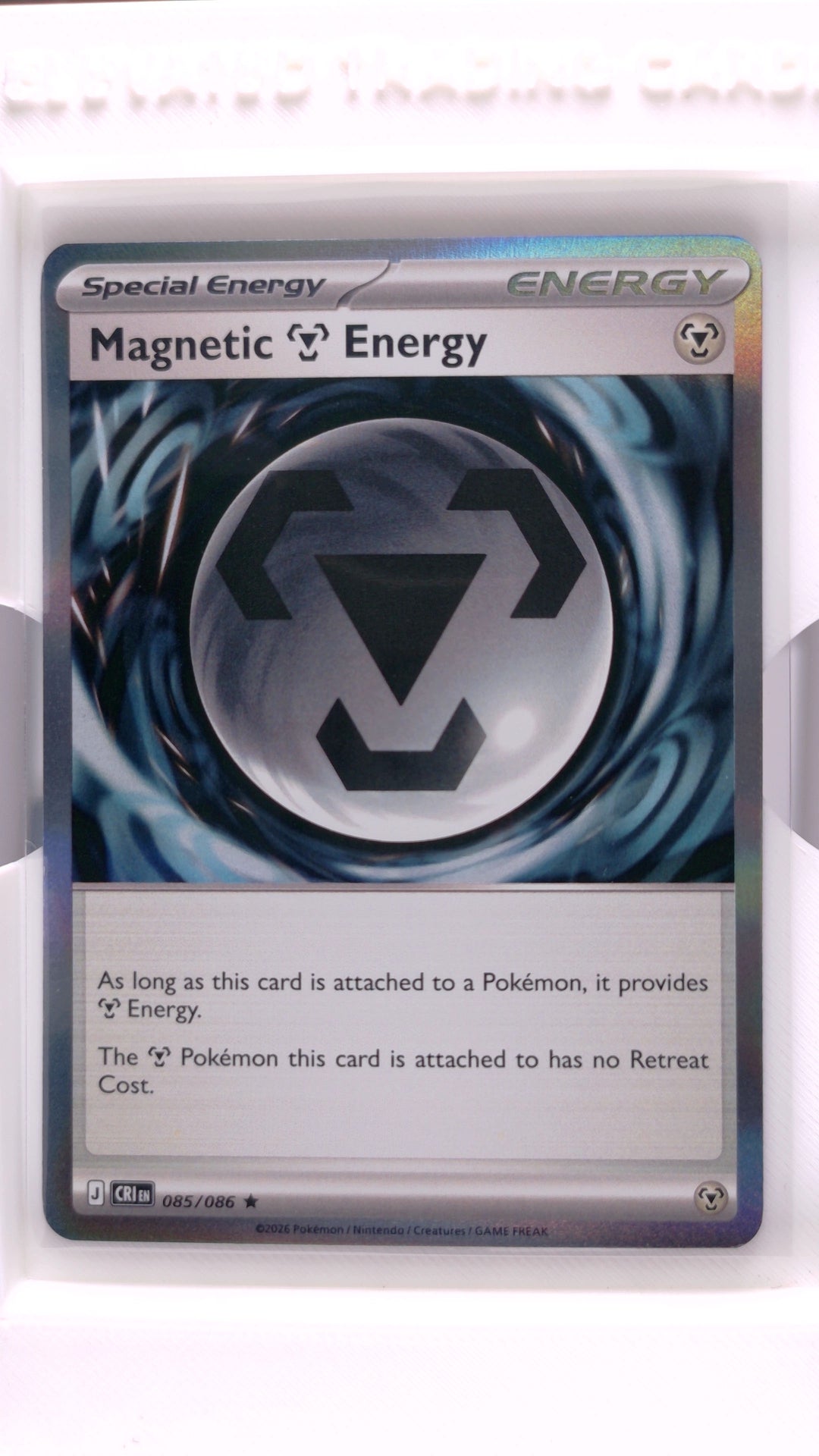 #85 Magnetic Metal Energy Holo Rare - front