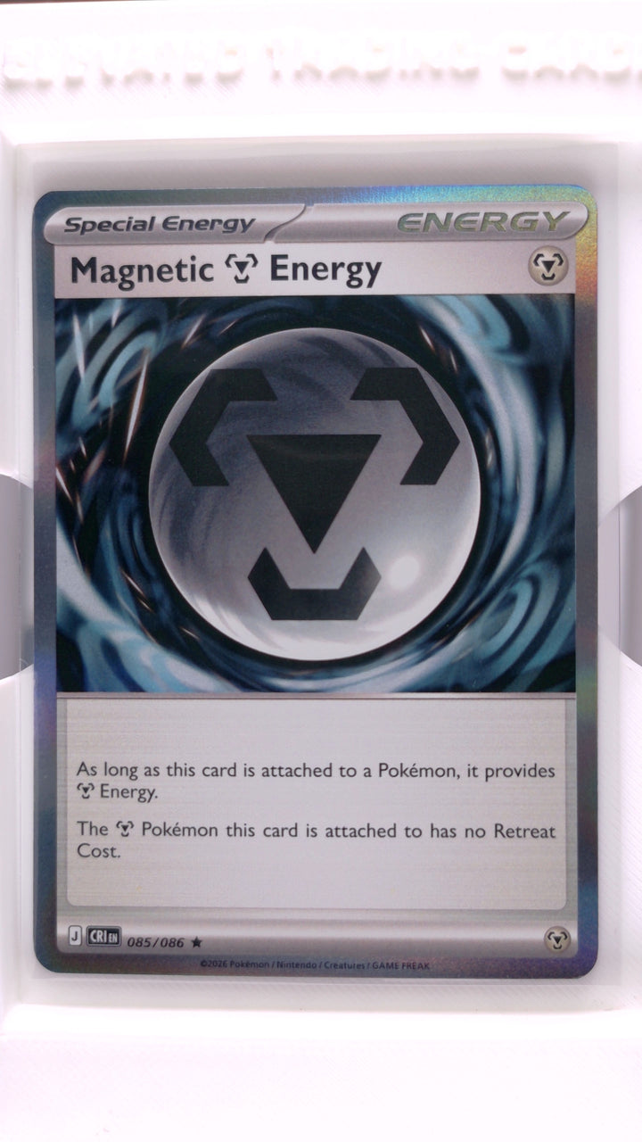 Pokémon: Mega Evolution — Chaos Rising Magnetic Metal Energy #085/086 Rare Holo — Front