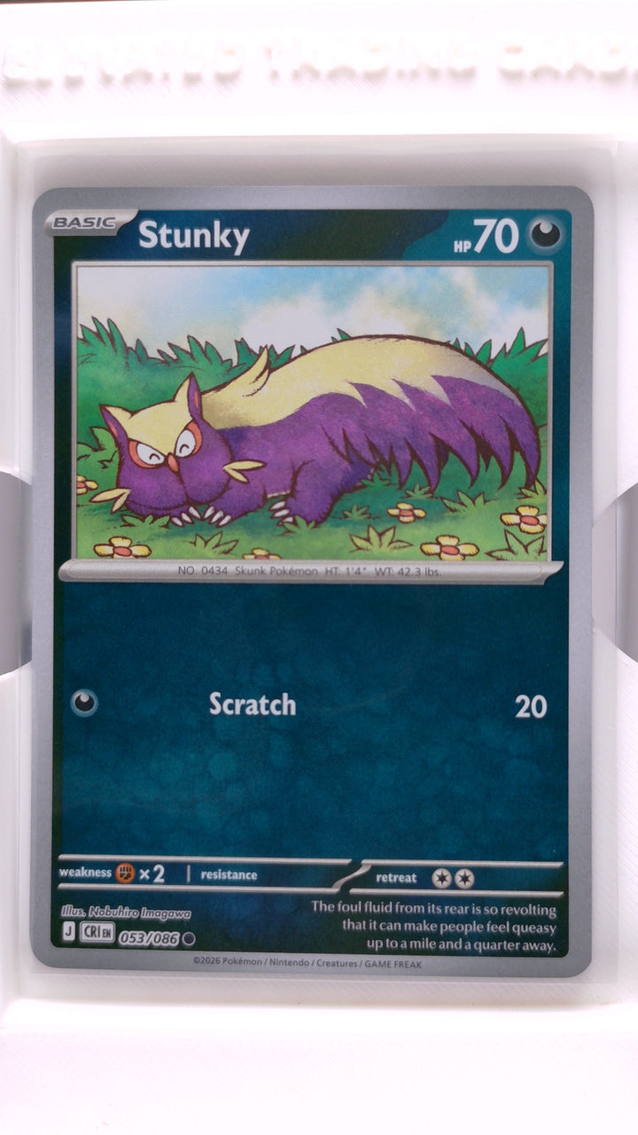 Pokémon: Mega Evolution — Chaos Rising Stunky #053/086 Common Reverse Holo — Front