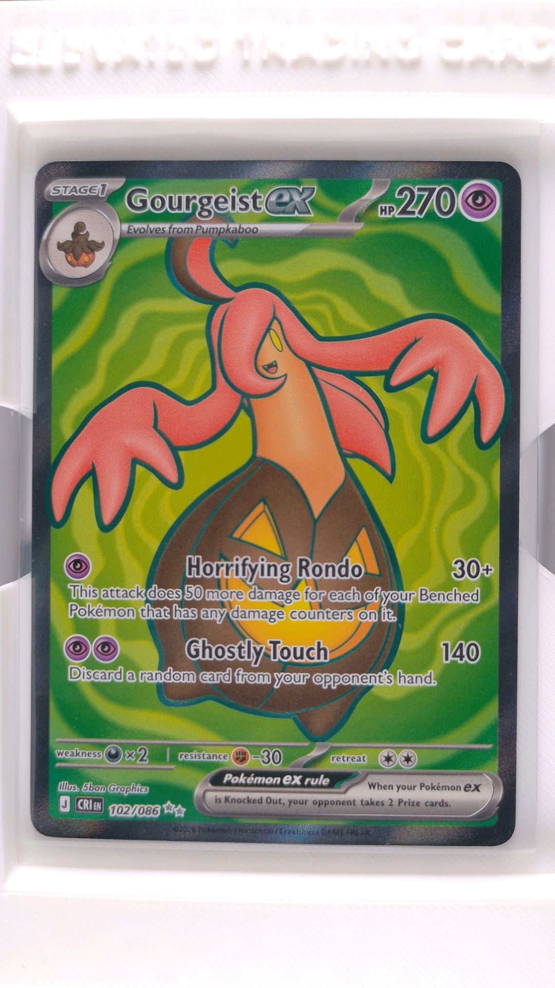 #102 Gourgeist ex Ultra Rare - front