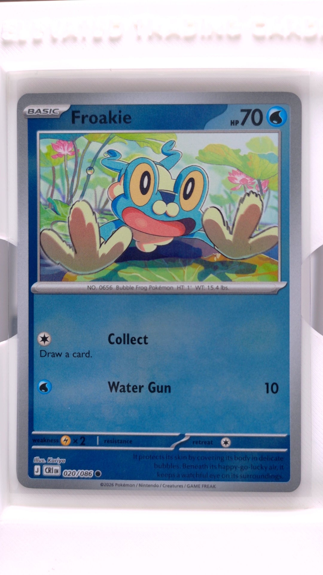 #20 Froakie Reverse Holo Common - front