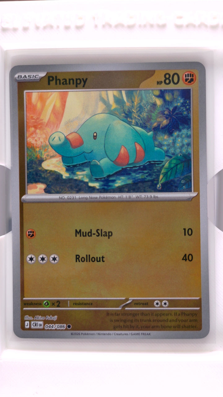 Pokémon: Mega Evolution — Chaos Rising Phanpy #044/086 Common Reverse Holo — Front