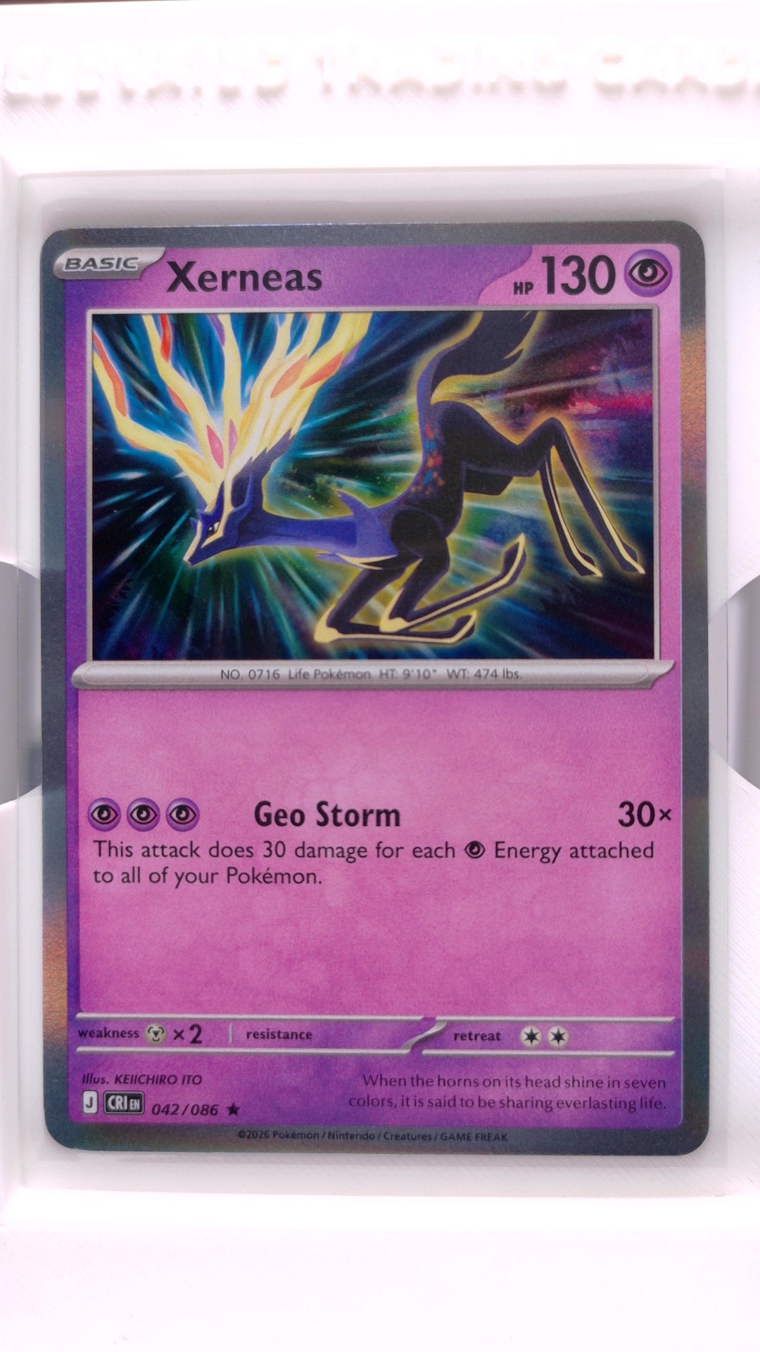 #42 Xerneas Holo Rare - front
