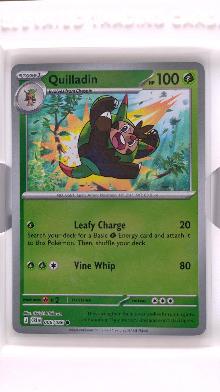 Pokémon: Mega Evolution — Chaos Rising Quilladin #006/086 Common Reverse Holo — Front