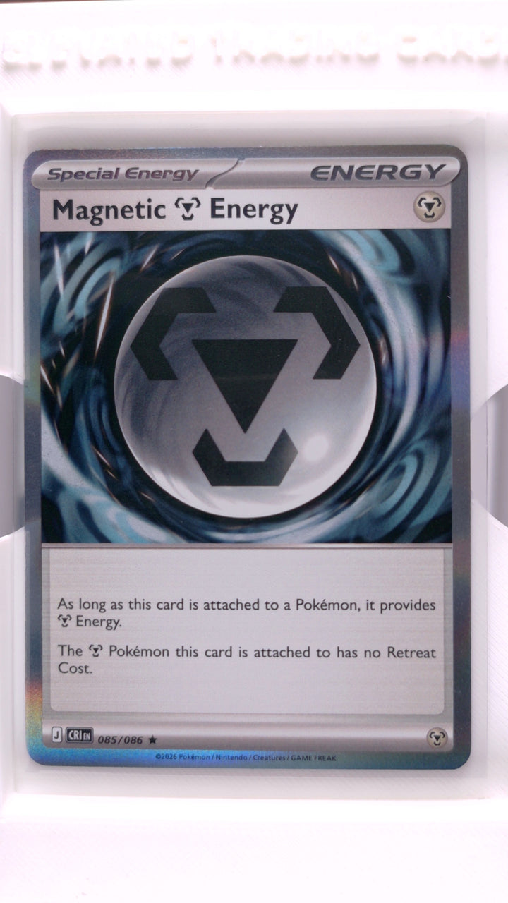 Pokémon: Mega Evolution — Chaos Rising Magnetic Metal Energy #085/086 Rare Holo — Front