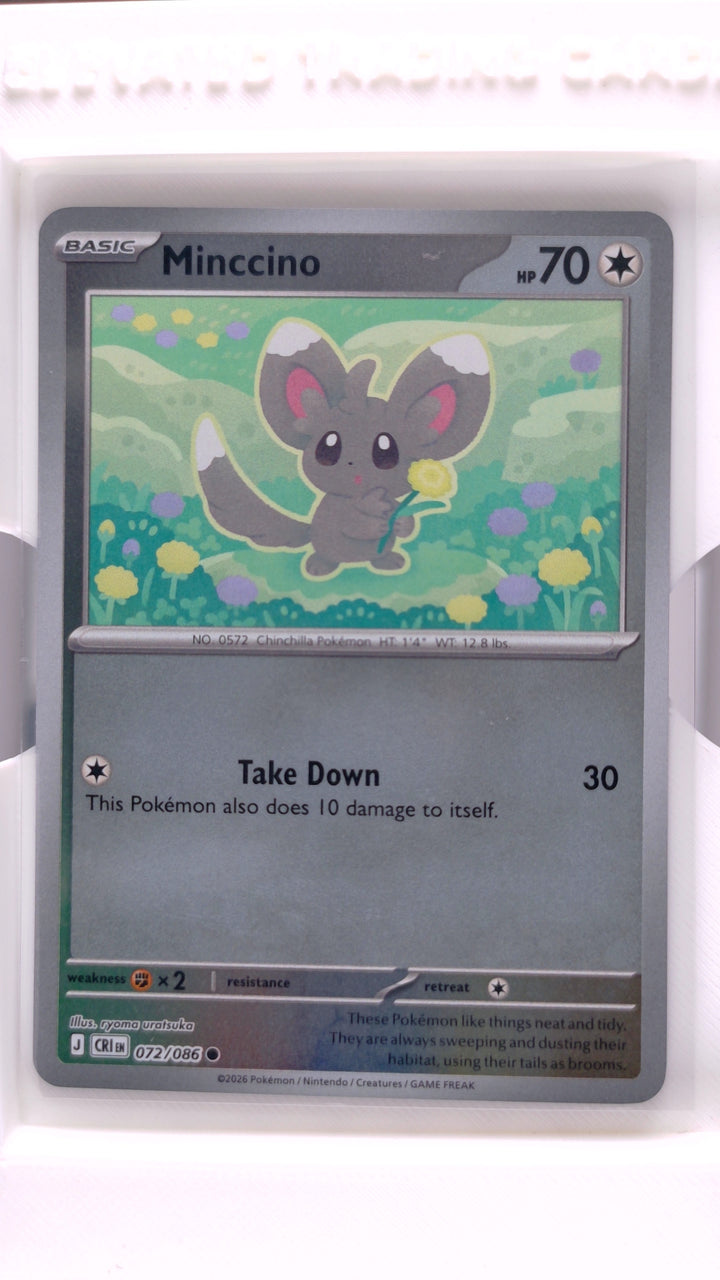Pokémon: Mega Evolution — Chaos Rising Minccino #072/086 Common Reverse Holo — Front