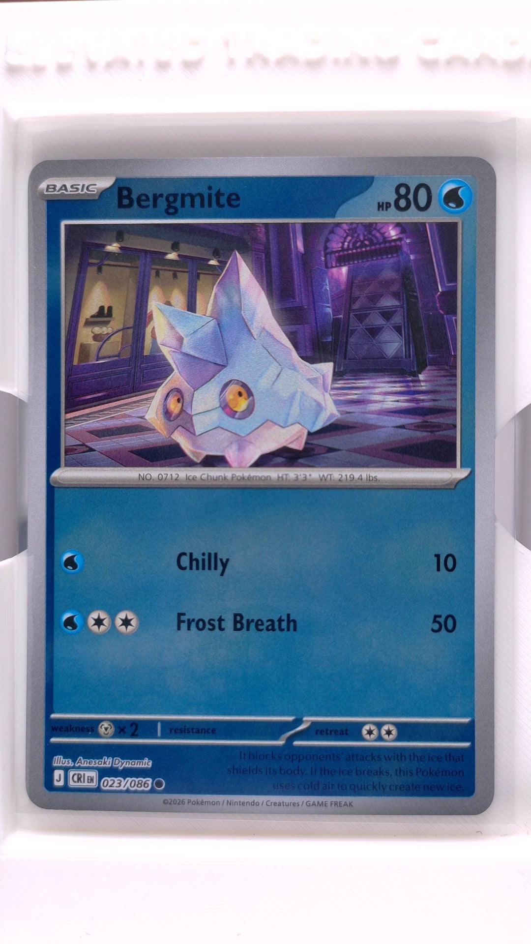 #23 Bergmite Reverse Holo Common - front