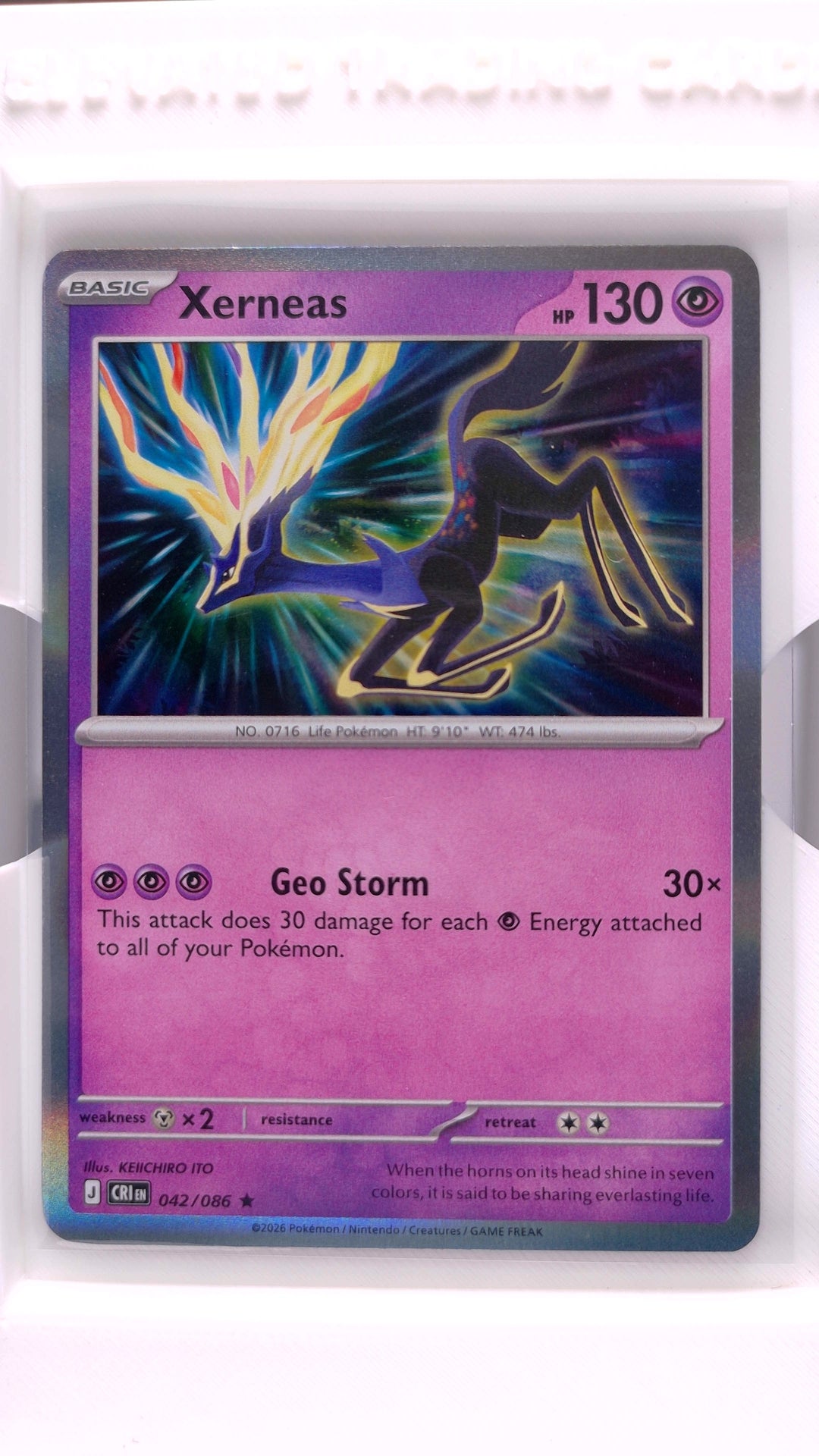 #42 Xerneas Holo Rare - front