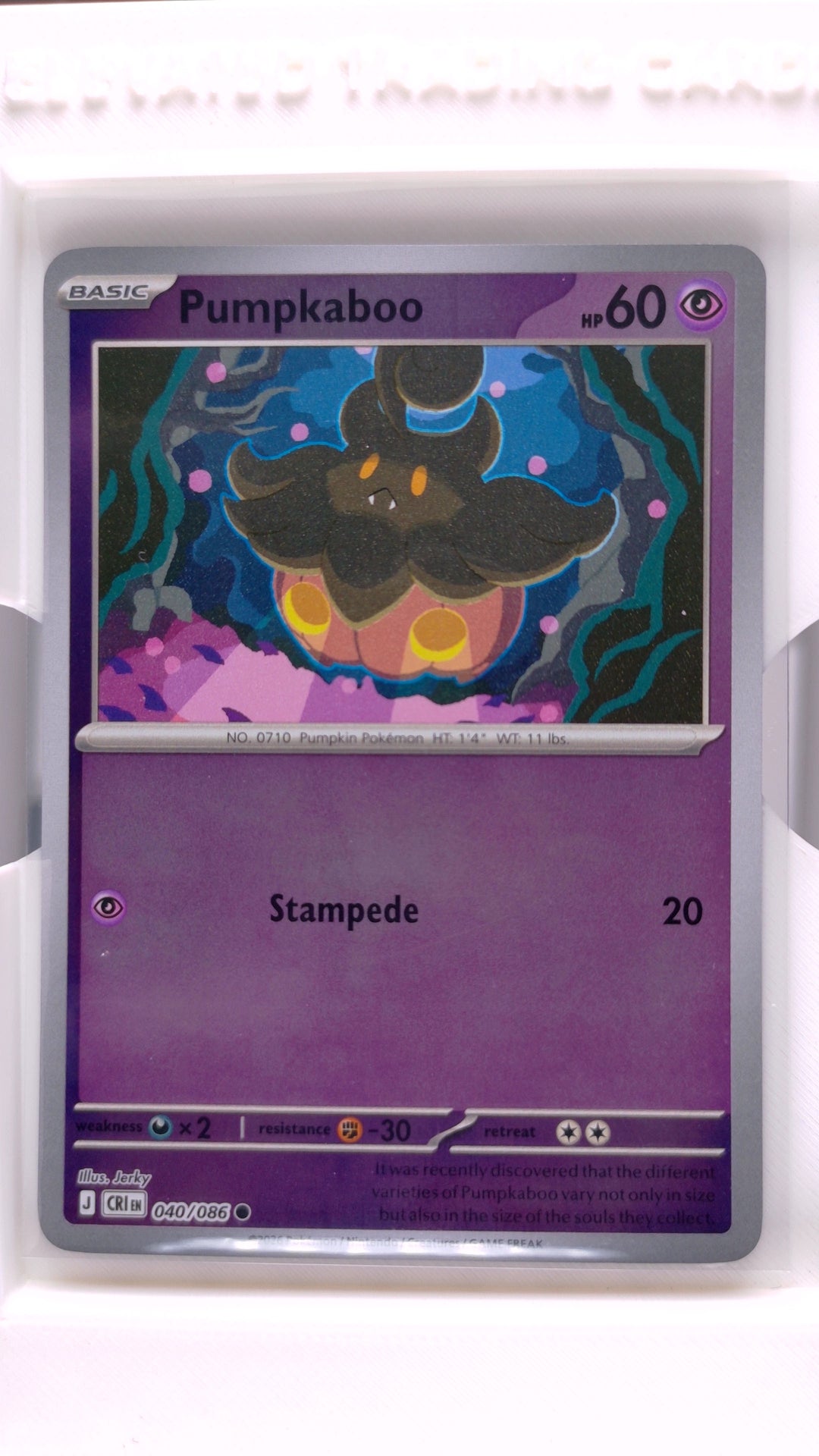 #40 Pumpkaboo Reverse Holo Common - front