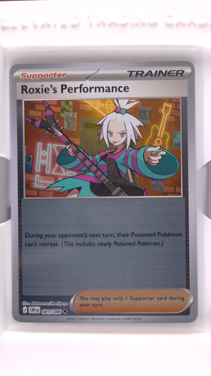 Pokémon: Mega Evolution — Chaos Rising Roxie's Performance #081/086 Uncommon Reverse Holo — Front