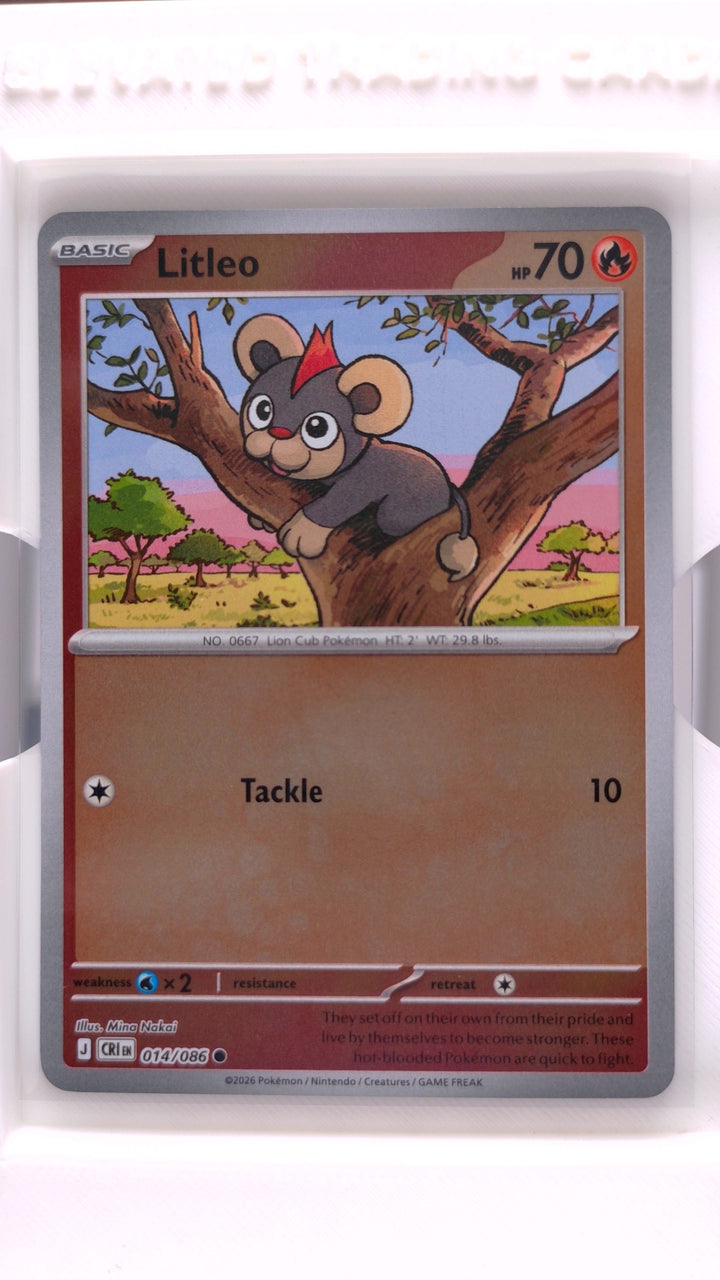 Pokémon: Mega Evolution — Chaos Rising Litleo #014/086 Common Reverse Holo — Front