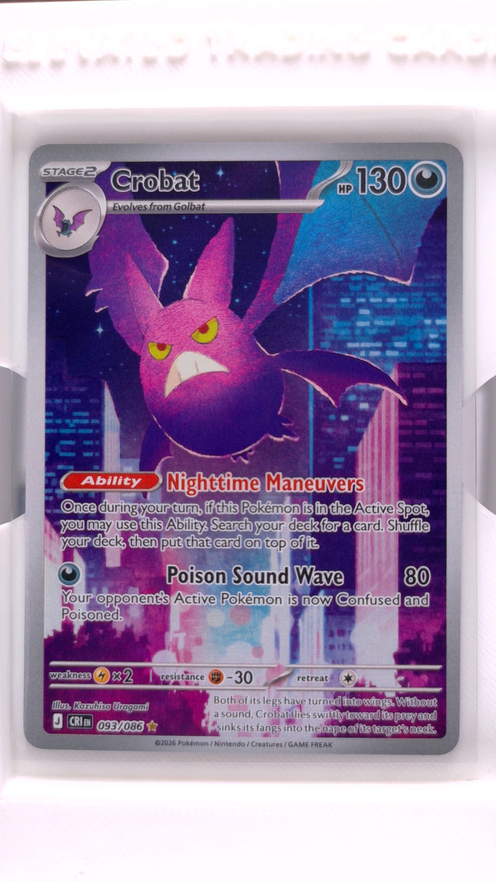 Pokémon: Mega Evolution — Chaos Rising Crobat #093/086 Illustration Rare — Front