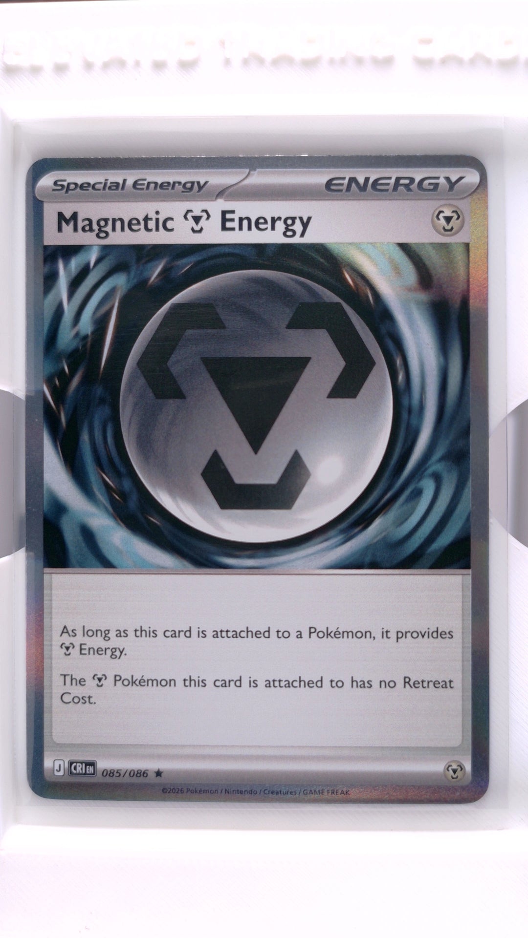 #85 Magnetic Metal Energy Holo Rare - front