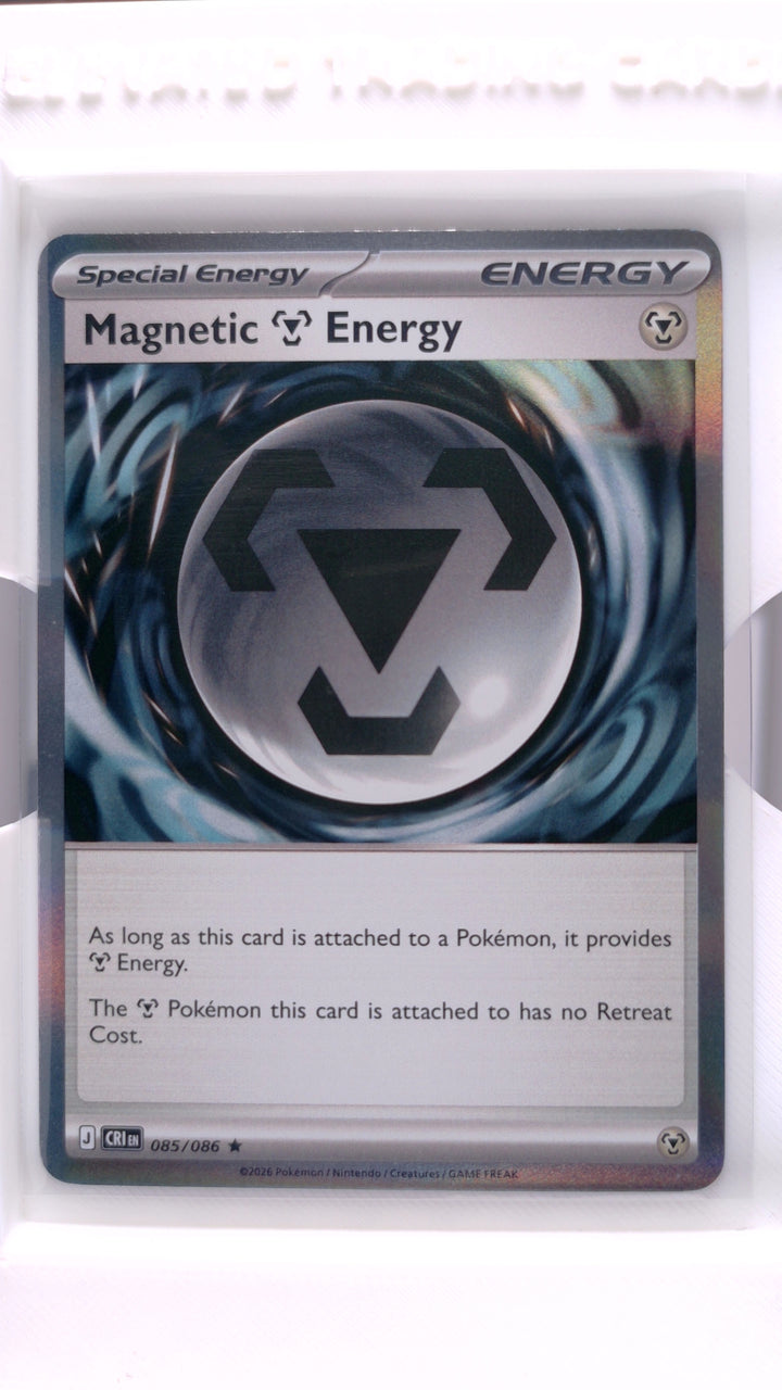 Pokémon: Mega Evolution — Chaos Rising Magnetic Metal Energy #085/086 Rare Holo — Front
