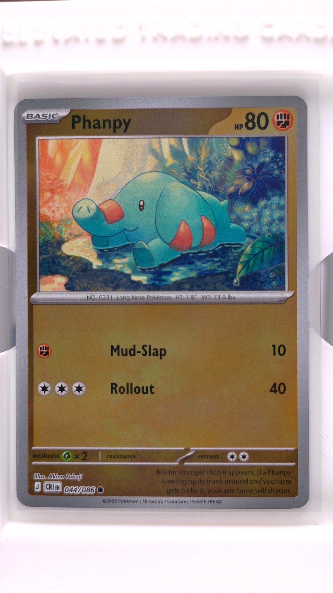 #44 Phanpy Reverse Holo Common - front