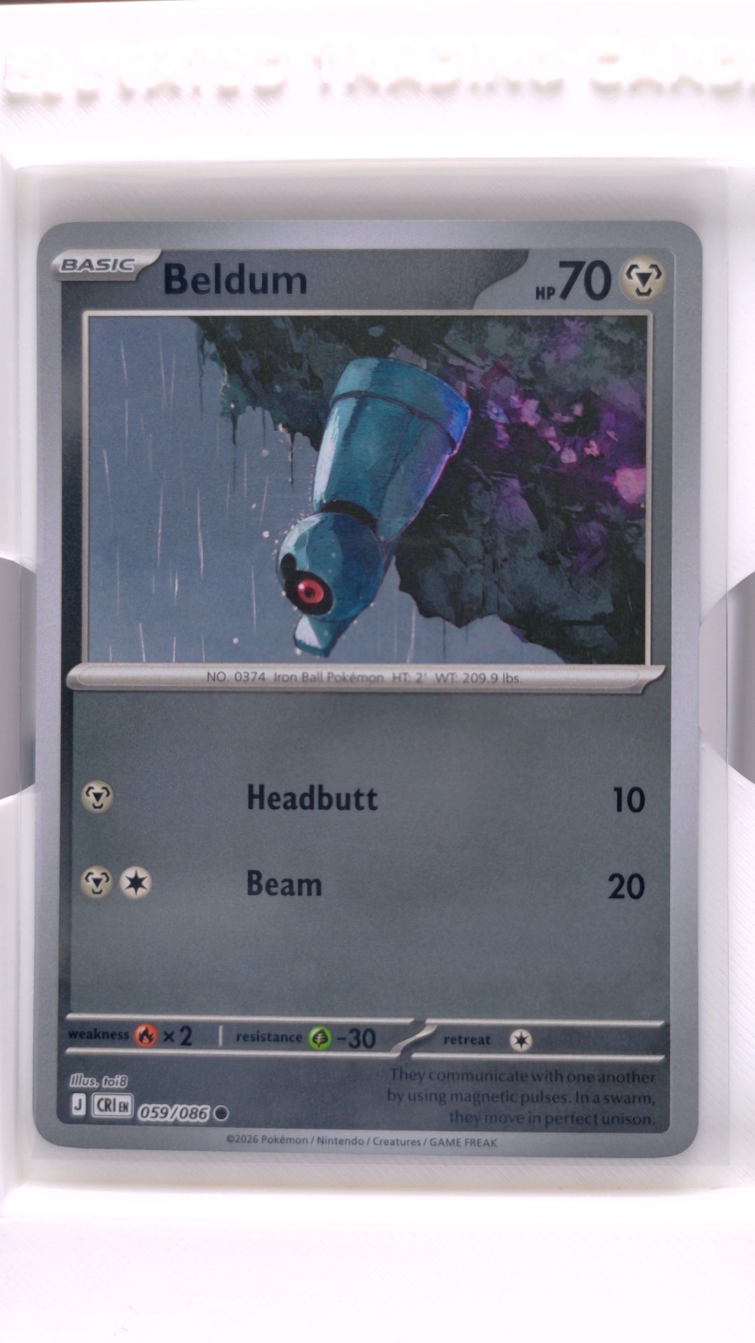 #59 Beldum Reverse Holo Common - front