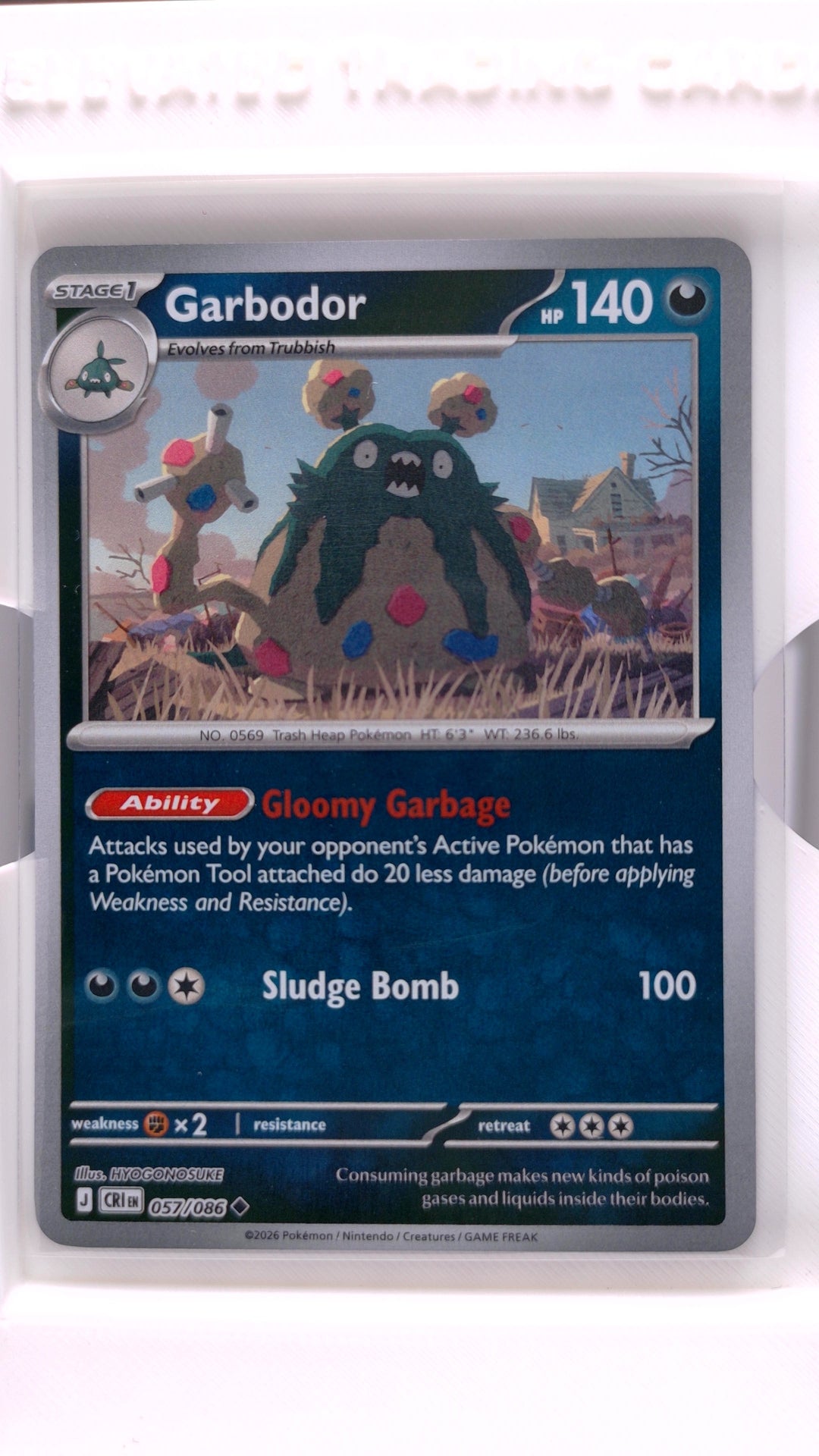 #57 Garbodor Reverse Holo Uncommon - front