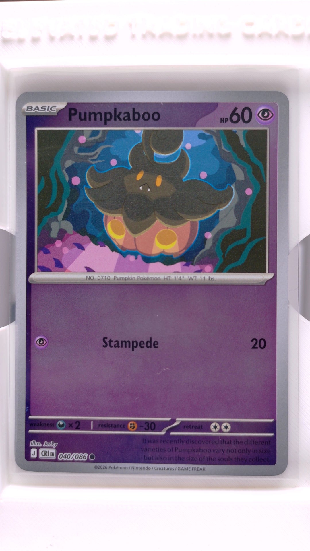 #40 Pumpkaboo Reverse Holo Common - front