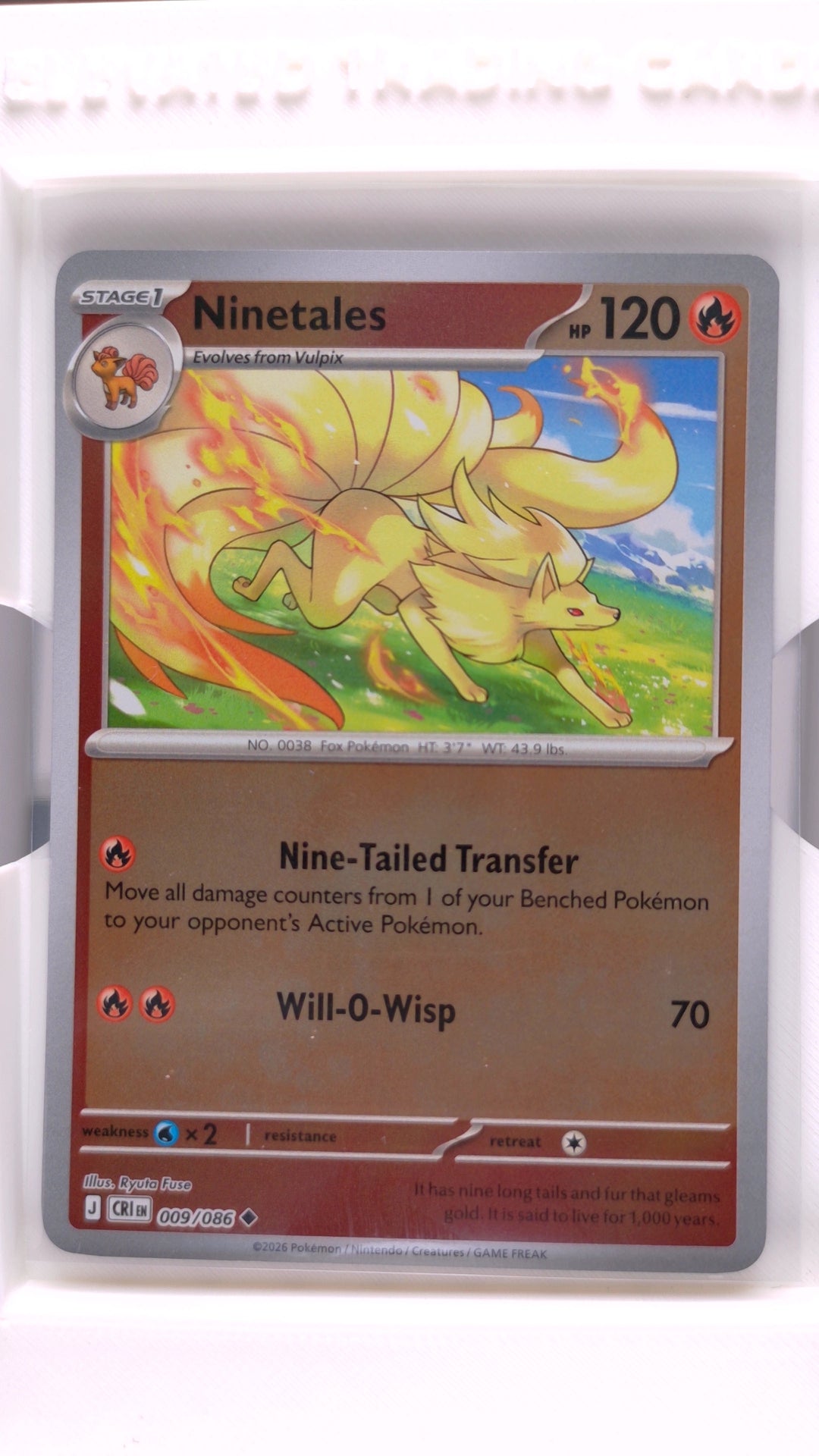 #9 Ninetales Reverse Holo Uncommon - front