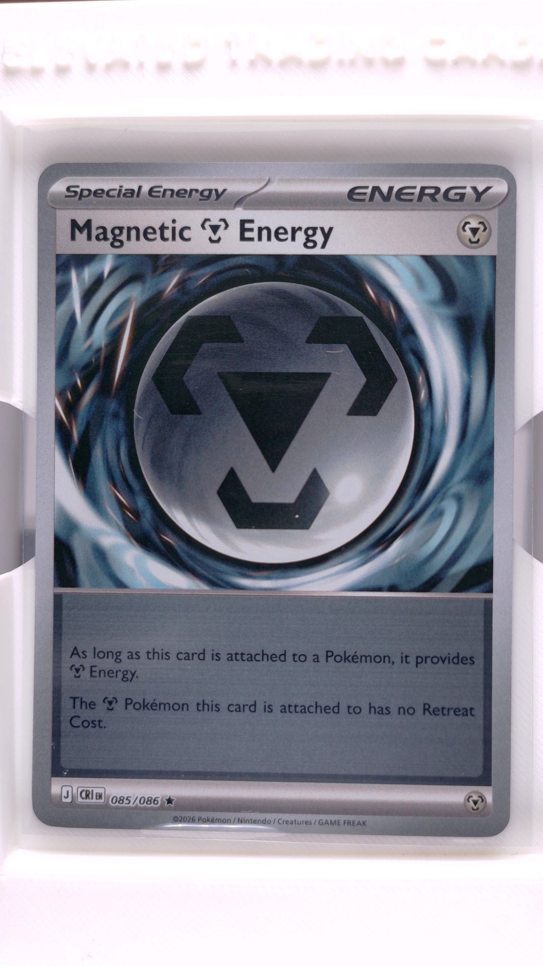 #85 Magnetic Metal Energy Reverse Holo Rare - front
