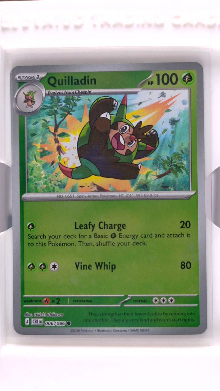 Pokémon: Mega Evolution — Chaos Rising Quilladin #006/086 Common Reverse Holo — Front