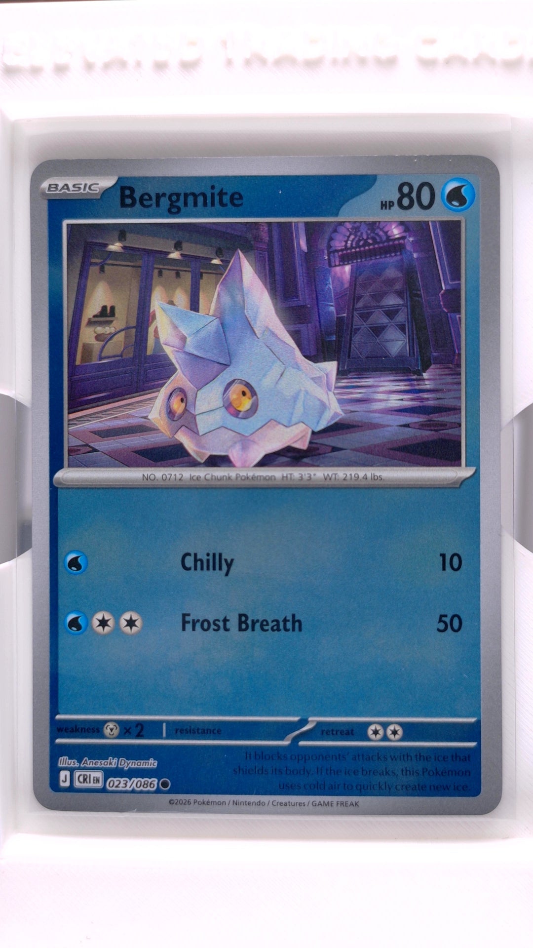 #23 Bergmite Reverse Holo Common - front