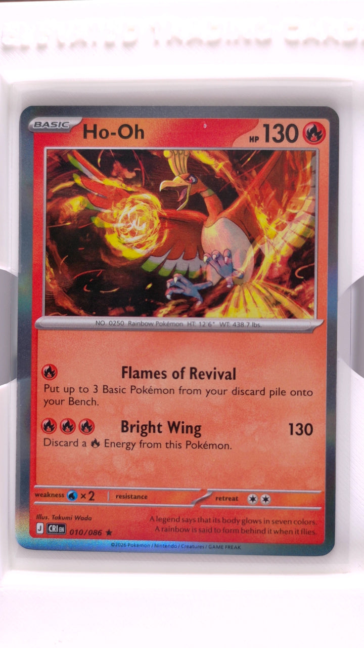 Pokémon: Mega Evolution — Chaos Rising Ho-Oh #010/086 Rare Holo — Front
