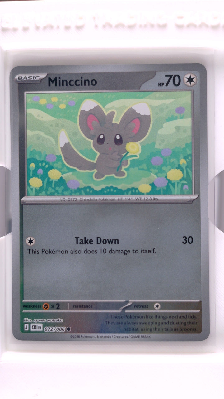 Pokémon: Mega Evolution — Chaos Rising Minccino #072/086 Common Reverse Holo — Front