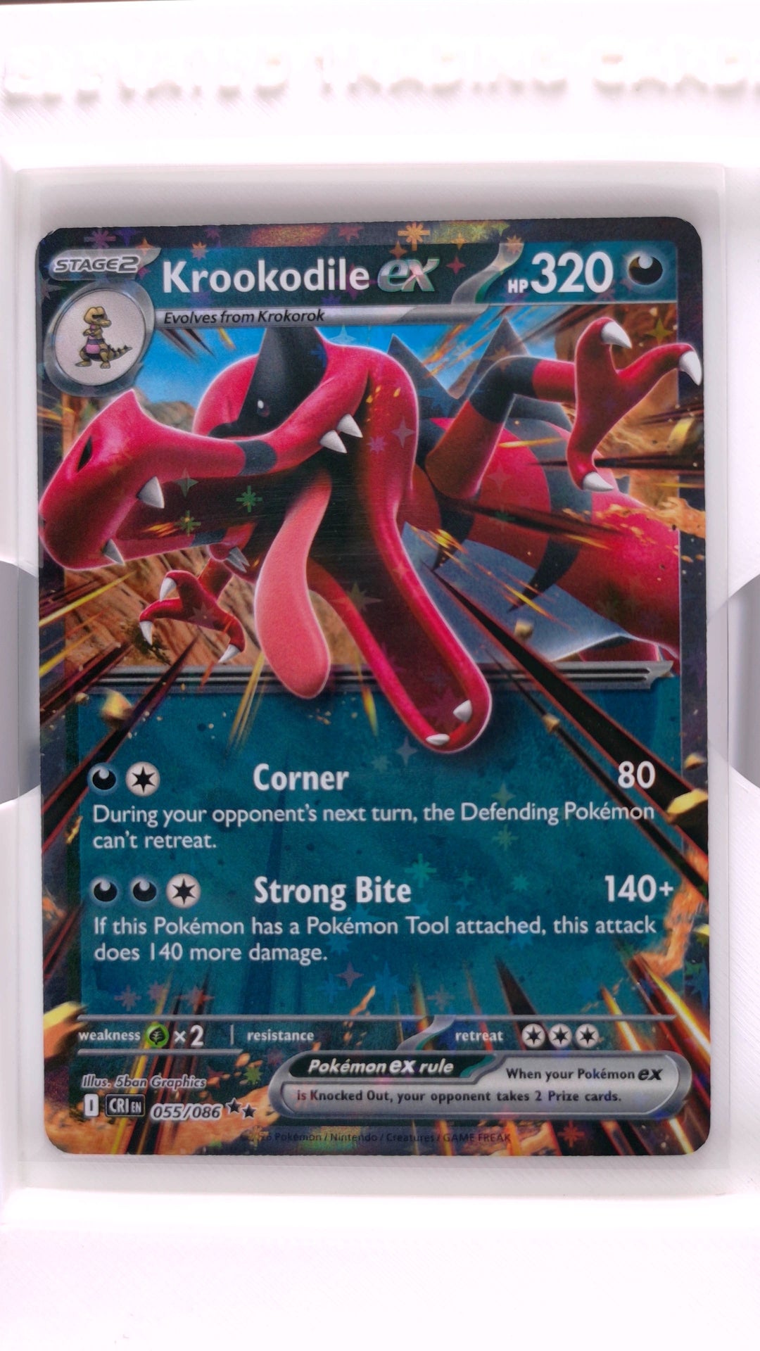 #55 Krookodile ex Double Rare - front