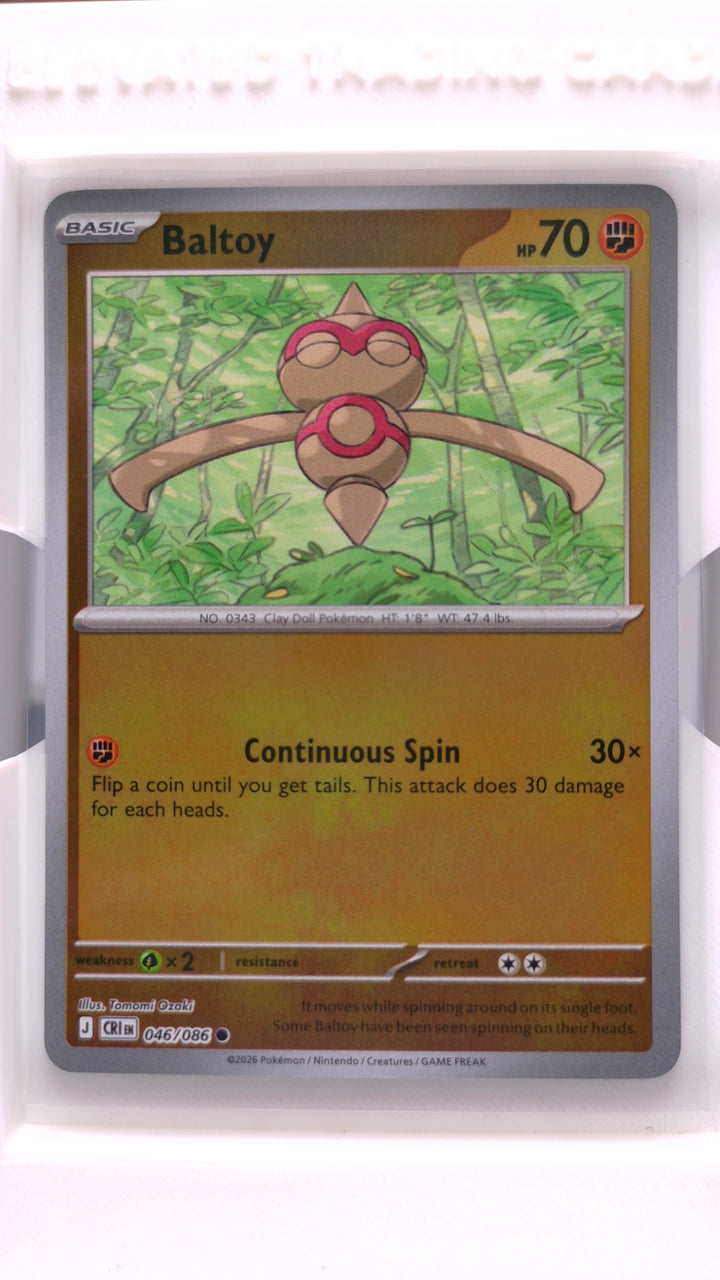 Pokémon: Mega Evolution — Chaos Rising Baltoy #046/086 Common Reverse Holo — Front