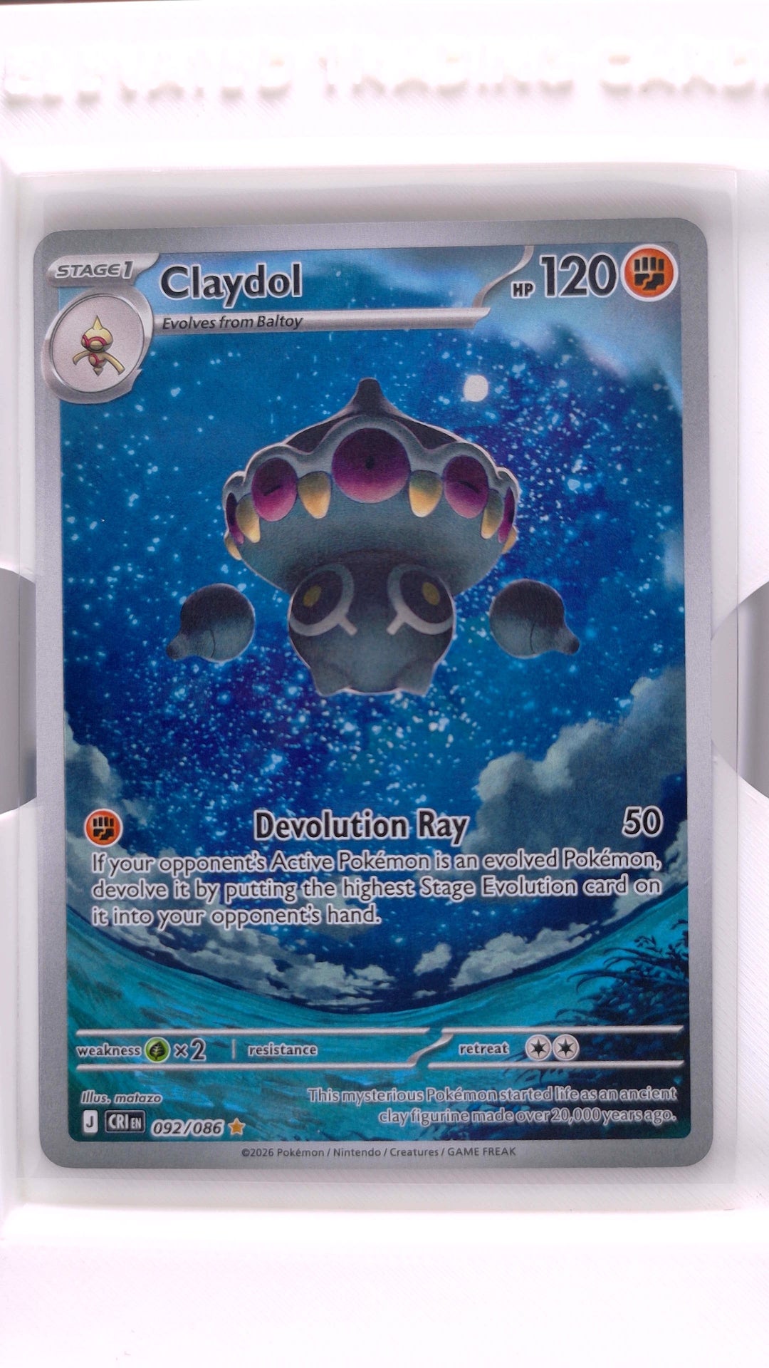 #92 Claydol Illustration Rare - front