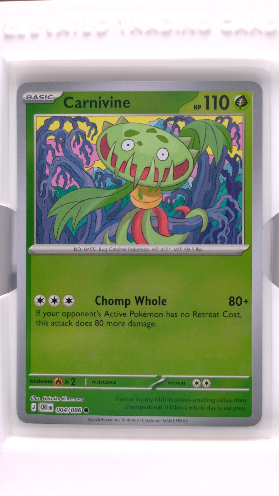 #4 Carnivine Reverse Holo Common - front