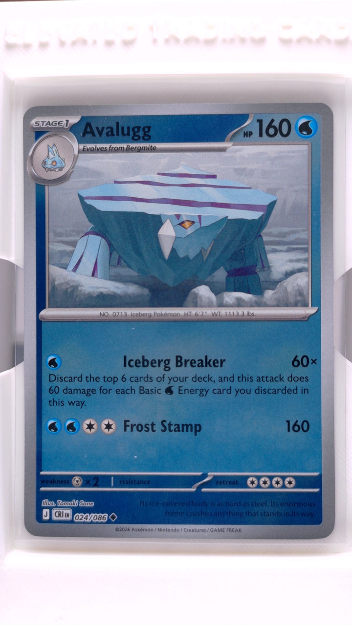 Pokémon: Mega Evolution — Chaos Rising Avalugg #024/086 Uncommon Reverse Holo — Front