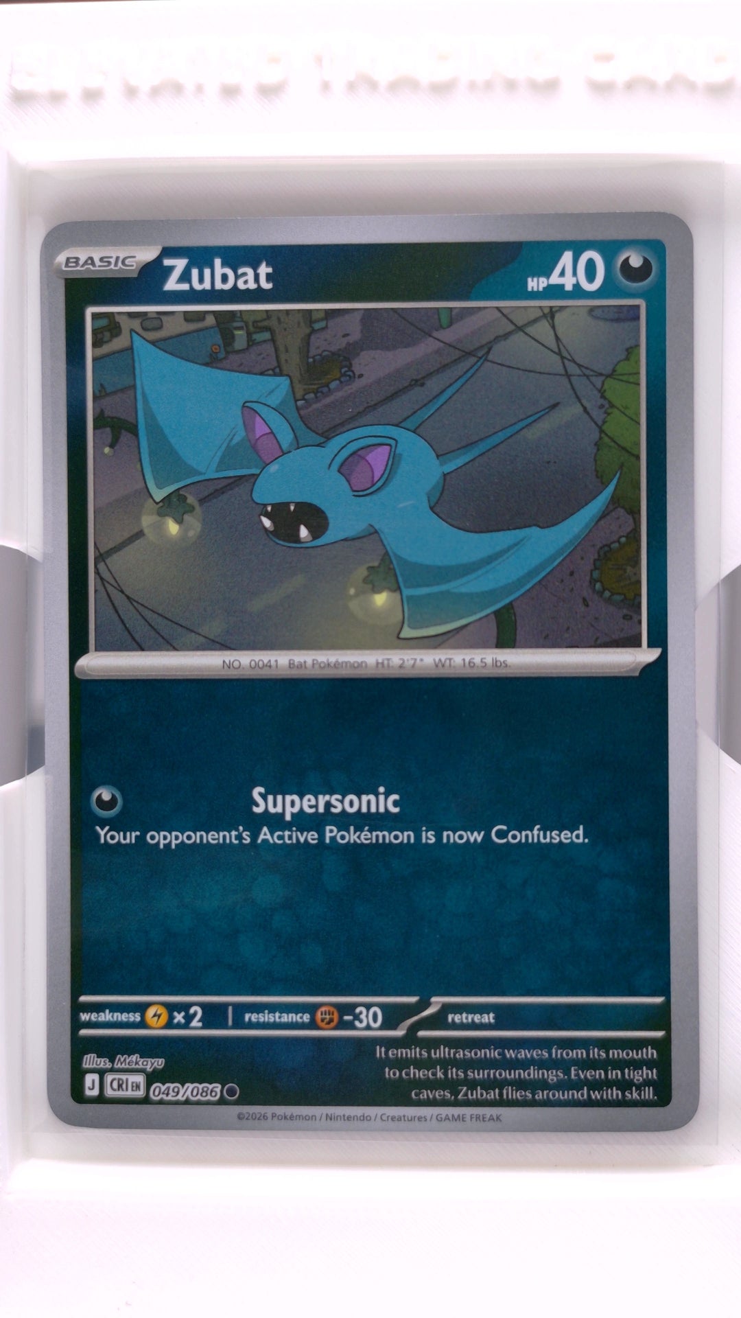 #49 Zubat Reverse Holo Common - front