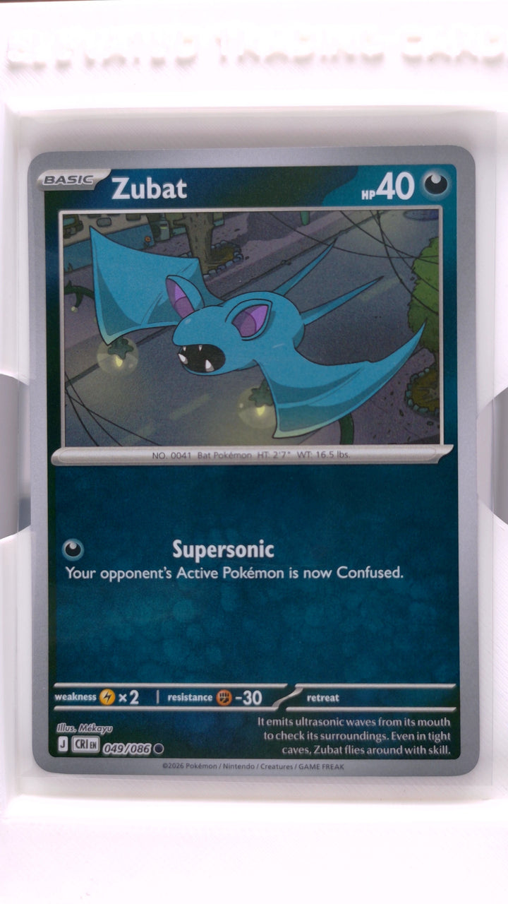 Pokémon: Mega Evolution — Chaos Rising Zubat #049/086 Common Reverse Holo — Front