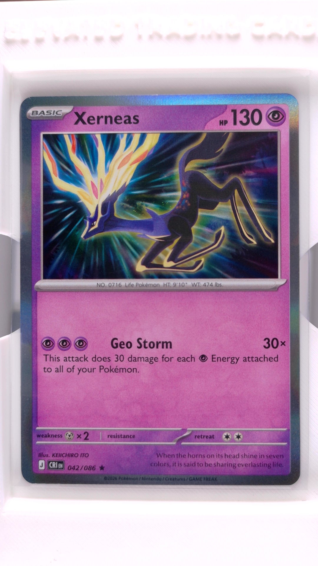 #42 Xerneas Holo Rare - front