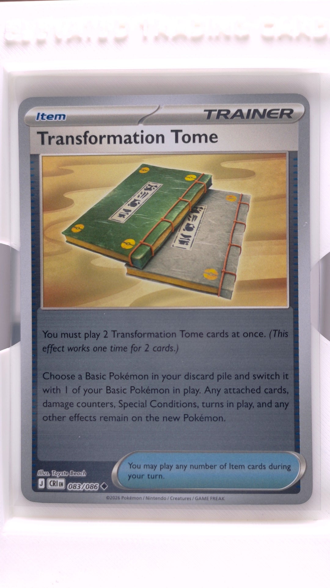 #83 Transformation Tome Reverse Holo Uncommon - front