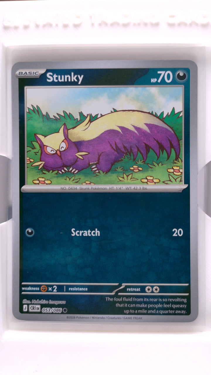 Pokémon: Mega Evolution — Chaos Rising Stunky #053/086 Common Reverse Holo — Front