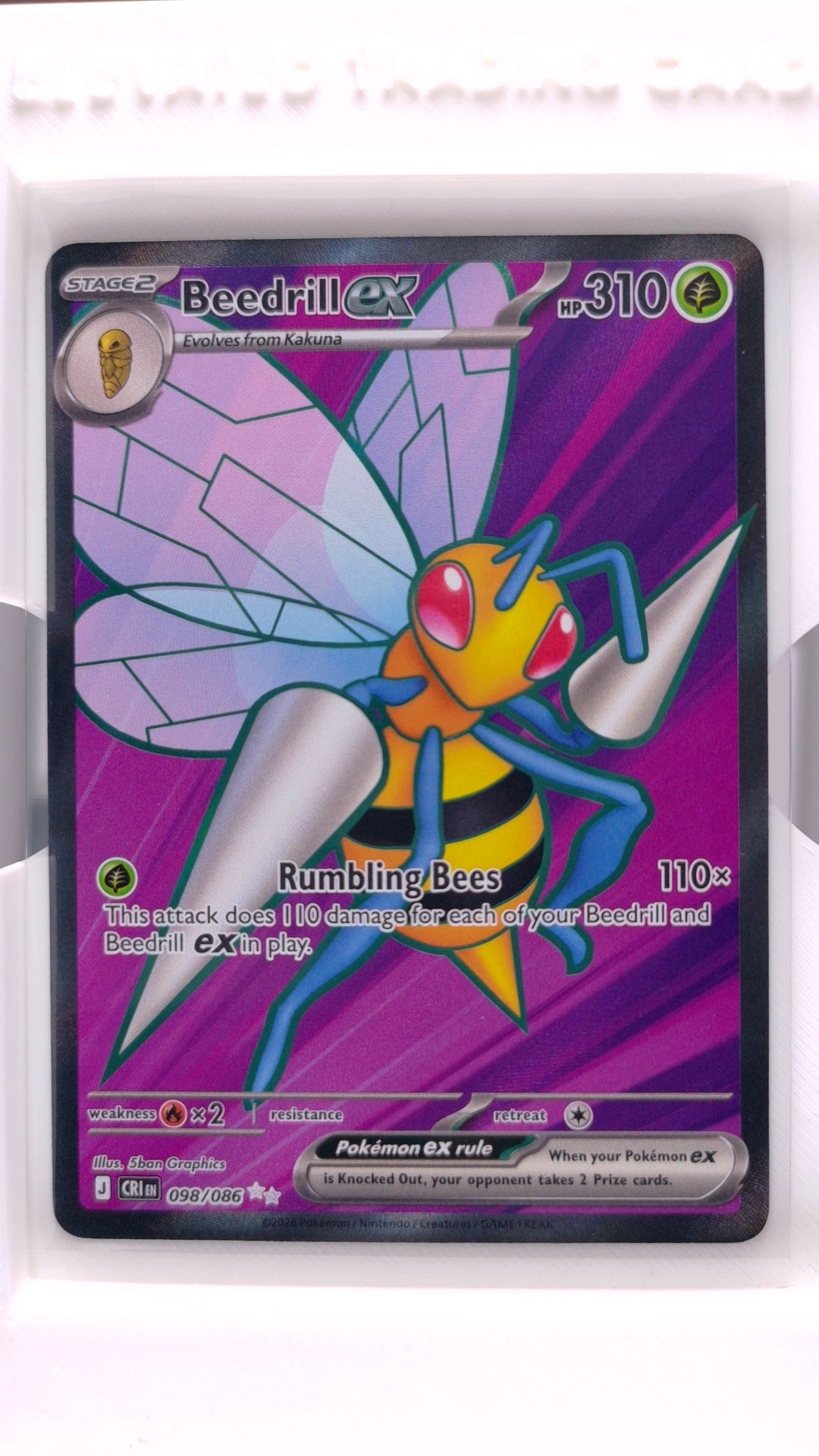 #98 Beedrill ex Ultra Rare - front