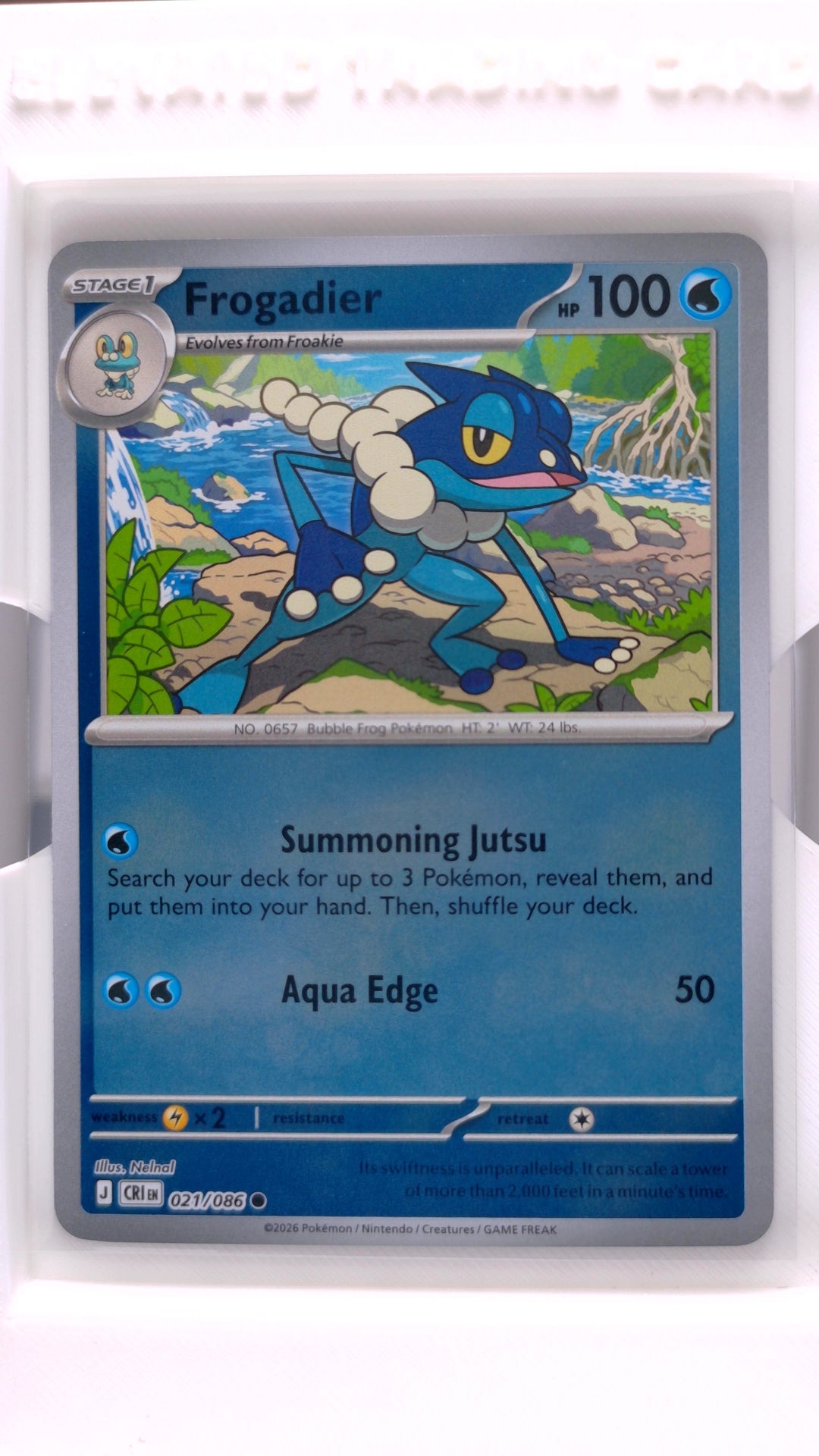 #21 Frogadier Reverse Holo Common - front